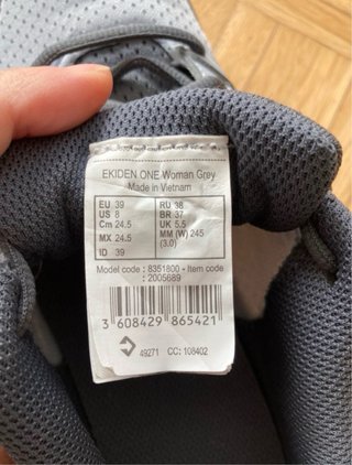 Zapatillas de niña Kalenji Gris Talla 39
