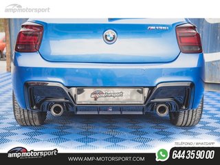 DIFUSOR TRASERO BMW 1 F20/F21 2011-2015 NEGRO MATE