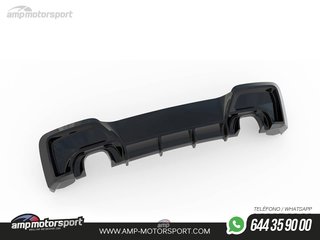 DIFUSOR TRASERO BMW 1 F20/F21 2011-2015 NEGRO MATE