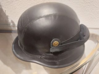 Casco de moto de cuero y con gafas Harley Davidson