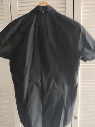 Camisa manga corta negra Springfield Talla L