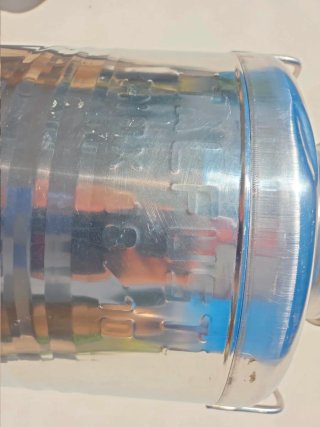 Bidone contenitore 50 litri acciaio inox 18/10 Ita