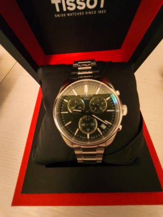 Tissot crono T150.417.11.091.00 quadrante verde