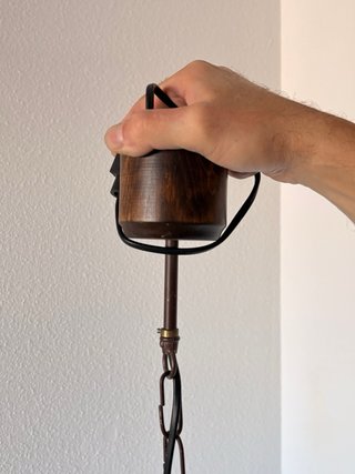 Lámpara colgante cristal tallado