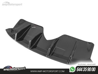 DIFUSOR TRASERO BENTLEY CONTINENTAL GT 2009-2012 NEGRO BRILLO