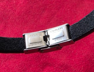 Pulsera Hombre Acero Inoxidable y Cuero Azul
