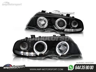 FAROS DELANTEROS OJOS DE ANGEL PARA BMW SERIE 3 E46 / COUPE / CABRIO