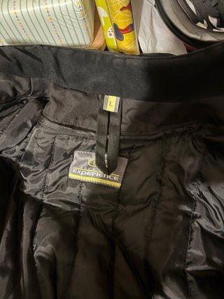 Chaqueta de moto negra