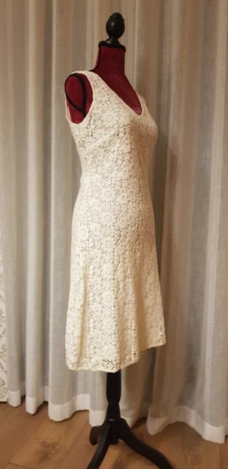 Vestido Ralph Lauren Beige Encaje