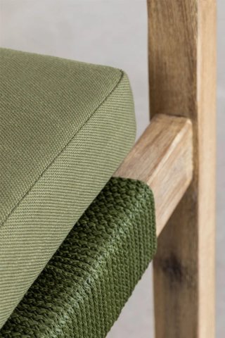 Pack 2 Sillas Comedor Reposabrazos Madera Acacia