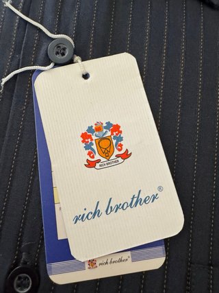 Camicia uomo Rich Brother a righe blu taglia M