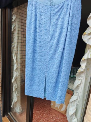 Traje chaqueta y falda azul Agora