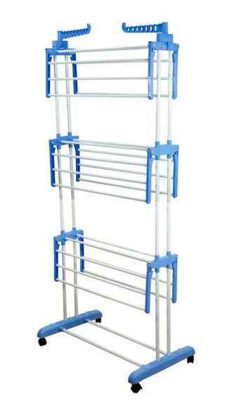 Tendedero Plegable 3 Alturas con Ruedas
