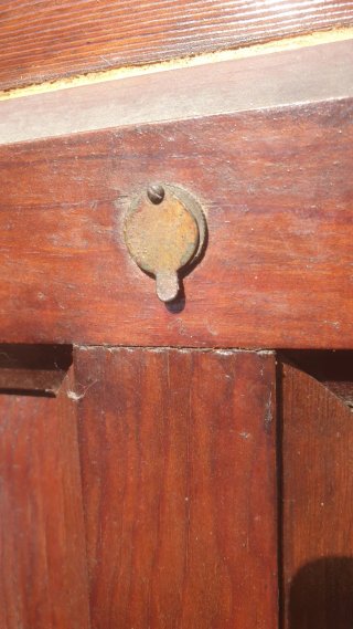 Puerta castellana madera maciza antigua con marco