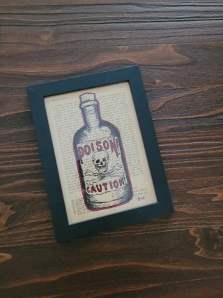 Quadro Poison Tattoo Vintage