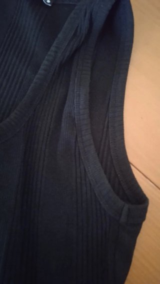 Camiseta sin mangas mujer negra