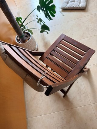 2 Sedie da Terrazzo in Legno Ikea