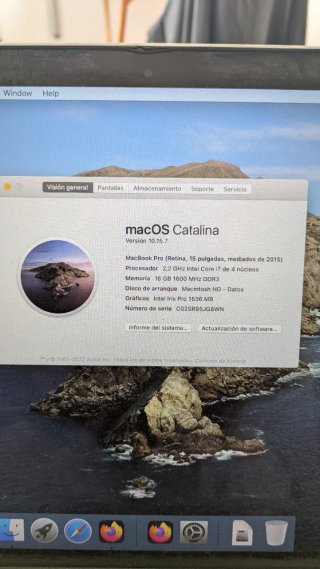 MacBook Pro 2015 Plata