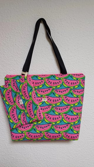 Bolso con estampado de sandía