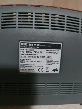 AVM FRITZ!Box 7430 Router VDSL Wi-Fi
