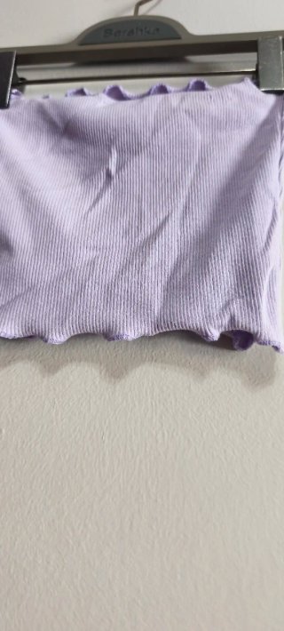 Top o bando lila Pull&Bear Talla Única