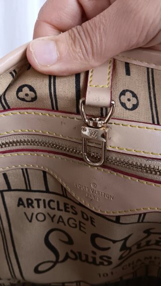 Borsa Louis Vuitton monogram marrone e beige