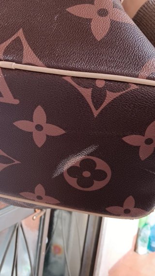 Borsa Louis Vuitton monogram marrone e beige