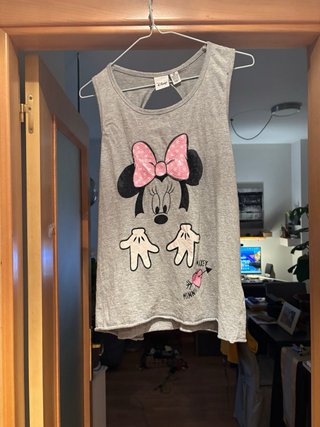 Camiseta tirantes Minnie Mouse gris