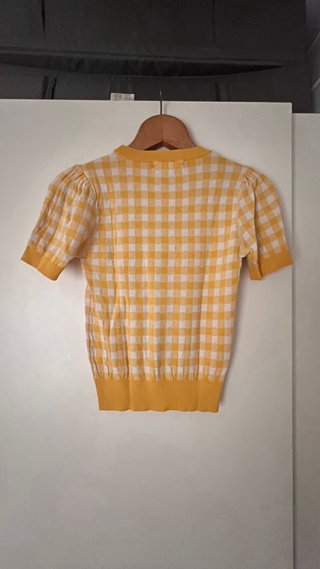 Camiseta Sfera cuadros amarillos talla S