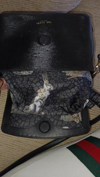 Bolso Negro Ted Baker Lazo Dorado