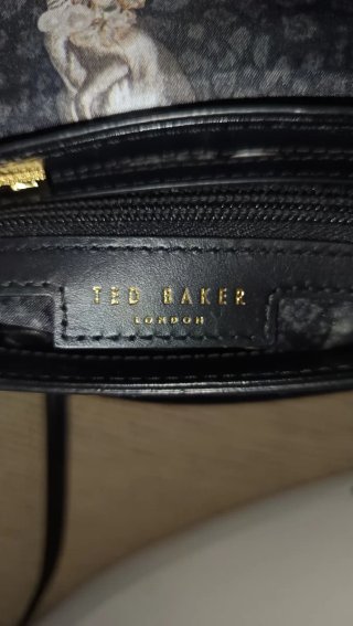 Bolso Negro Ted Baker Lazo Dorado