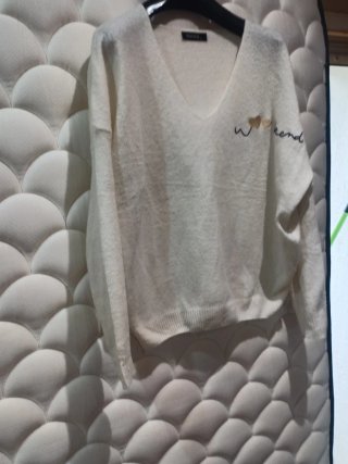 Jersey fino Jasmine blanco talla única