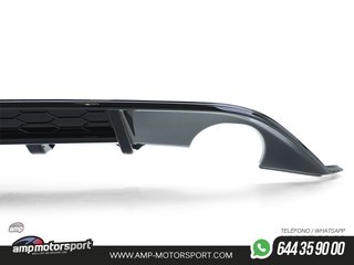 DIFUSOR TRASERO VOLKSWAGEN GOLF 7 GTI 2013-2017 NEGRO BRILLO