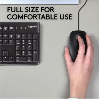 Logitech ratón usb silencioso cómodo ambidiestro