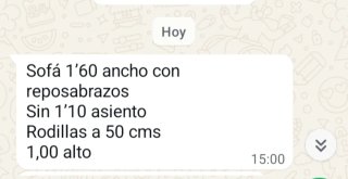 Sofá 2 plazas crema piel