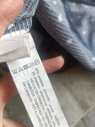 Vestido azul anudado espalda Talla S