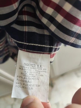 Camisa de cuadros Dustin talla 3