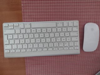 Teclado y ratón inalámbrico Apple blanco