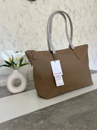 Bolso mujer Lacoste Marrón claro Tote