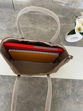 Bolso mujer Lacoste Marrón claro Tote