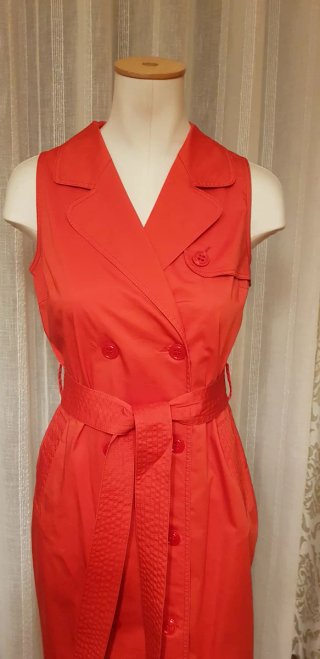Vestido Roberto Verino Talla 40 Rojo