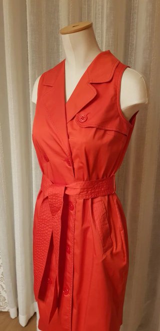 Vestido Roberto Verino Talla 40 Rojo