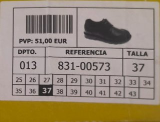 Zapatos Pablosky Talla 37 Negro