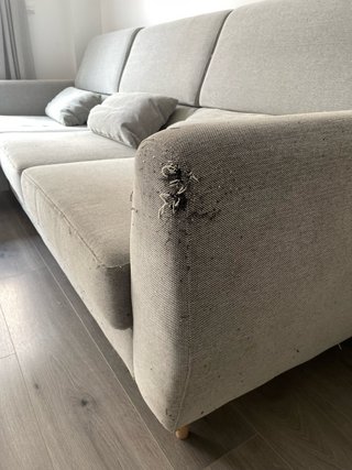 Sofá gris 3 plazas