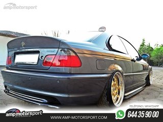 AÑADIDO DE DIFUSOR BMW 3 E46 COUPE FACELIFT MODEL 2001-2005 NEGRO MATE