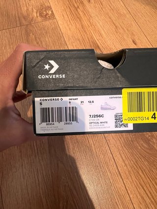 Converse All Star Blancas Talla 21