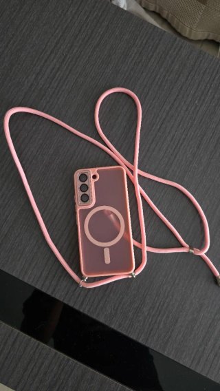 Funda S22 Ultra con Cuerda Rosa Sin Estrenar