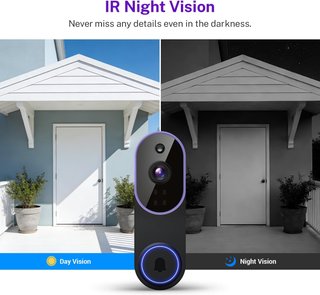 GlowPop cámara timbre inalámbrico visión nocturna