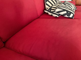 Sofá Chaiselongue Ikea 3 Plazas COLOR GRANATE