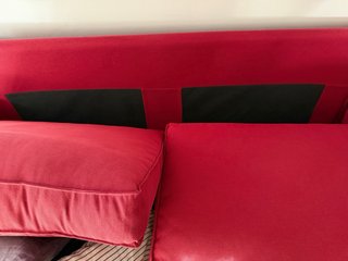 Sofá Chaiselongue Ikea 3 Plazas COLOR GRANATE
